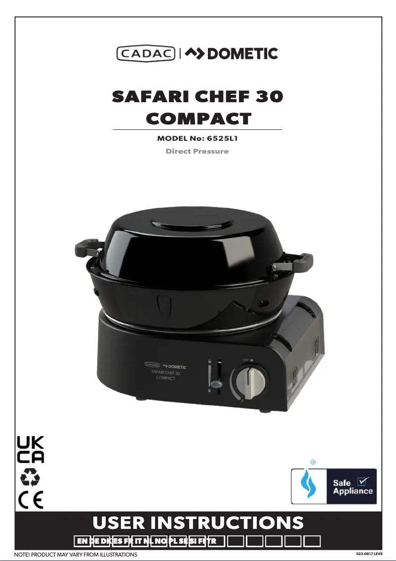 First page image of the manual for Safari Chef 30 Compact