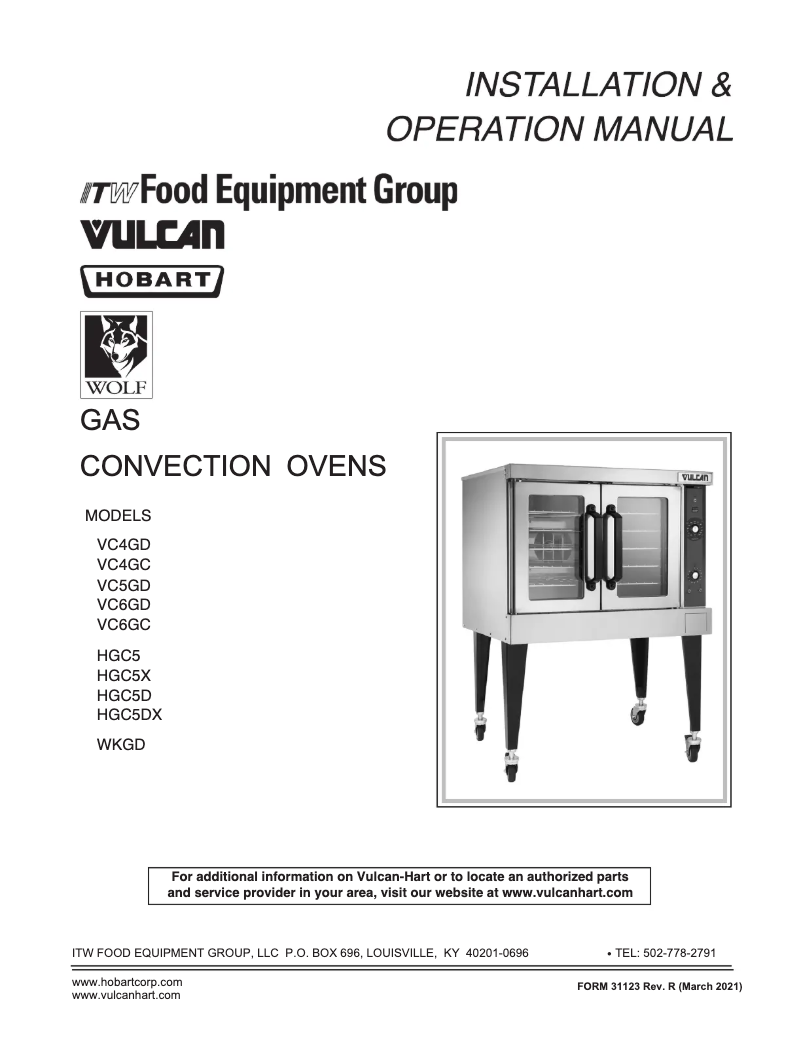 First page image of the manual for VC55GD