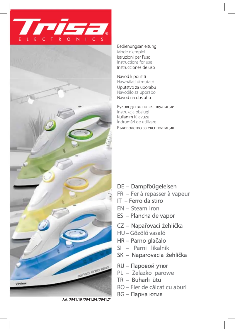 Page 1 of the manual User Manual Trisa Perfect Finish 2200 7941.5445