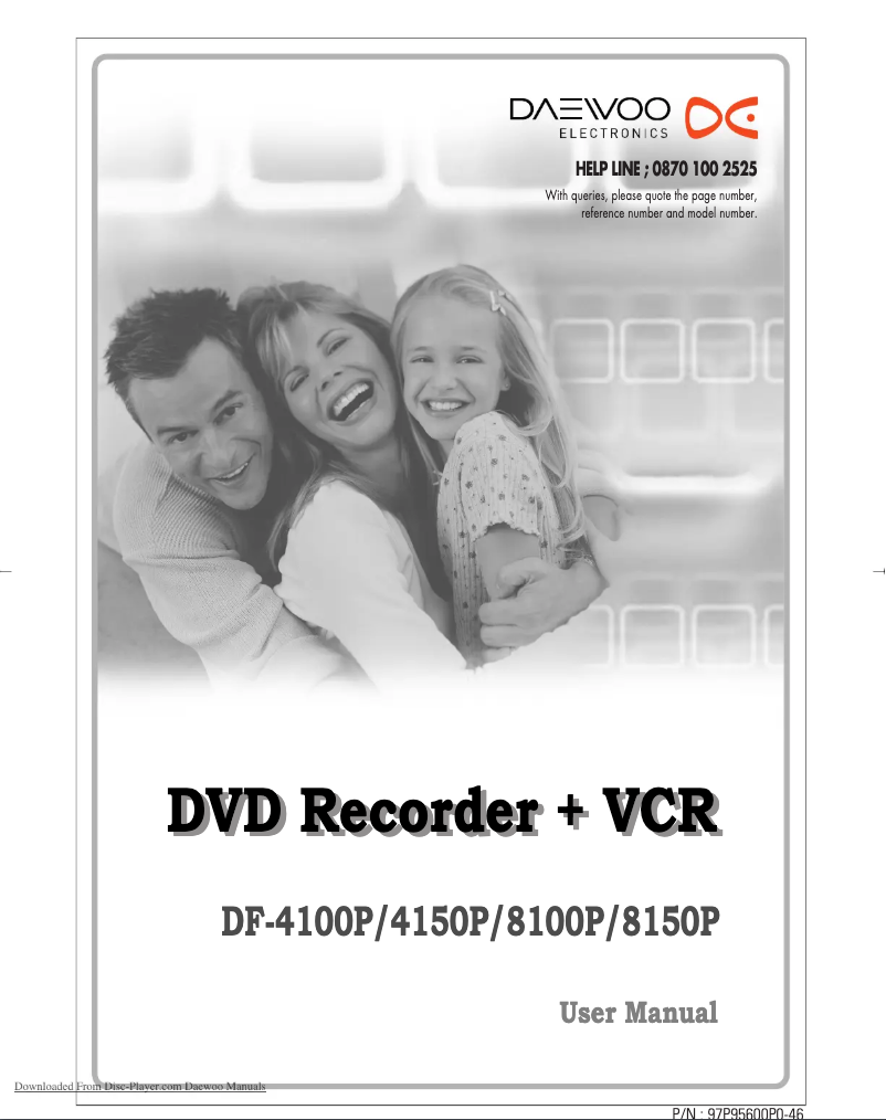 Page 1 de la notice Manuel utilisateur Daewoo DF-4150P