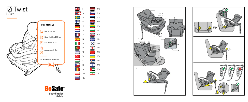 Page 1 of the manual User Manual BeSafe iZi Twist M i-Size