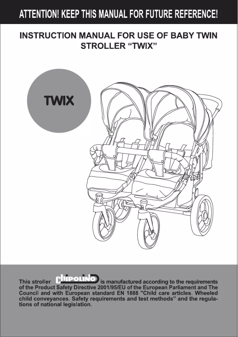 First page image of the manual for Twix