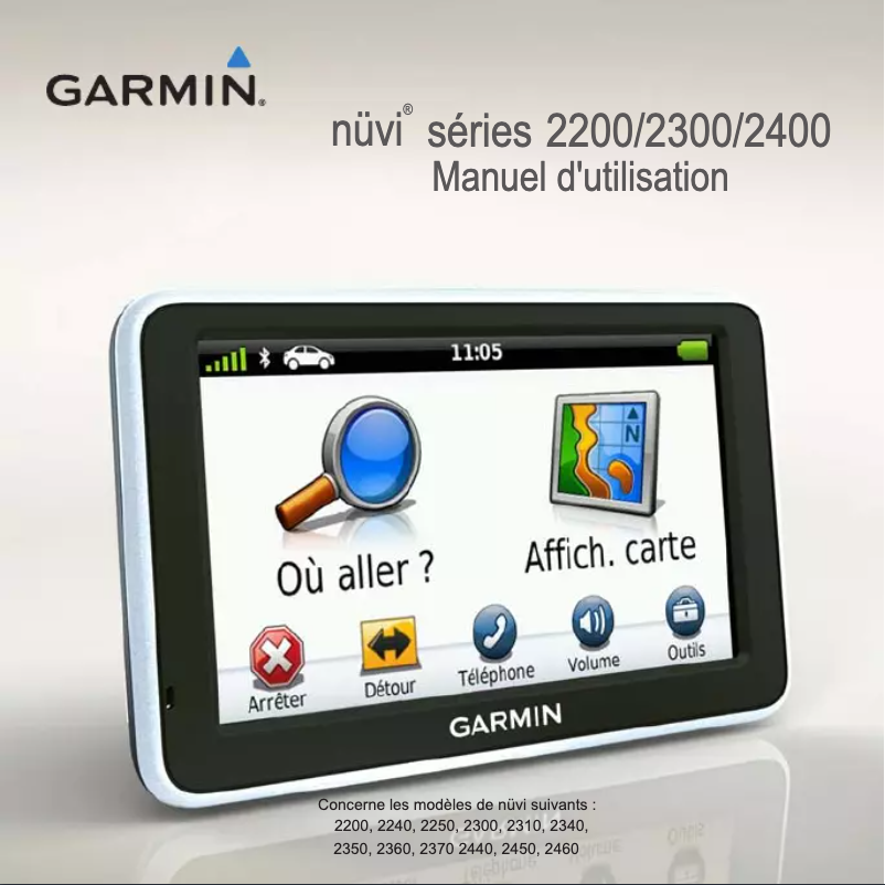 Page 1 of the manual User Manual Garmin Nüvi 2340LMT