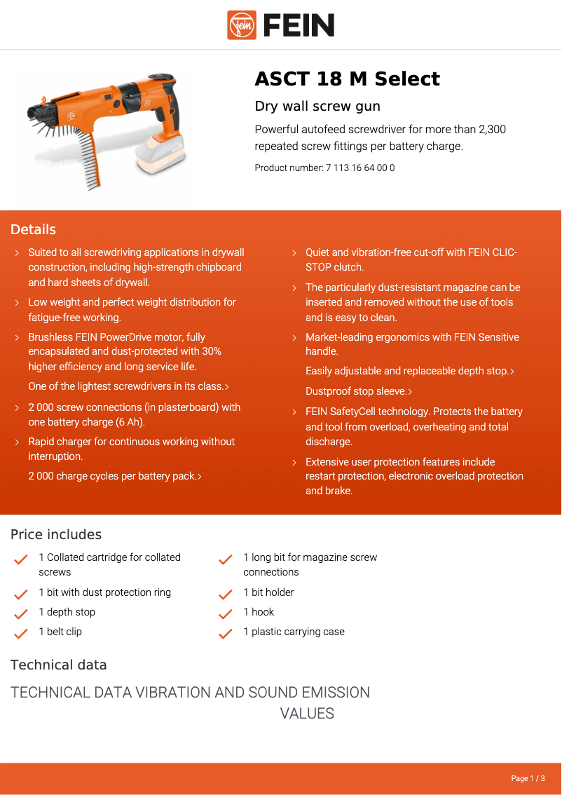 First page image of the manual for ASCT 18 M Select