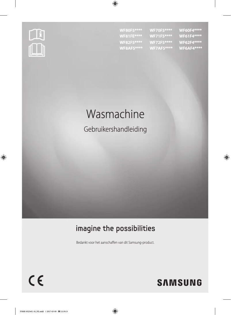 First page image of the manual for WF70F5E4P4W