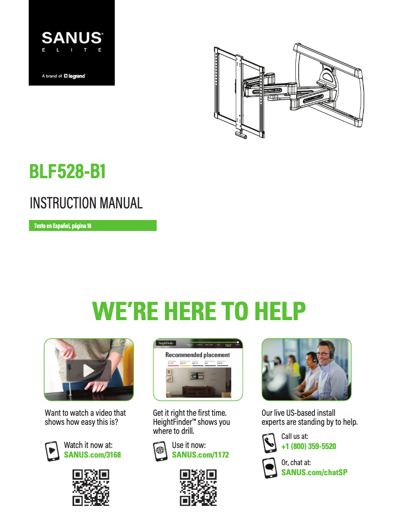 First page image of the manual for BLF528-B1