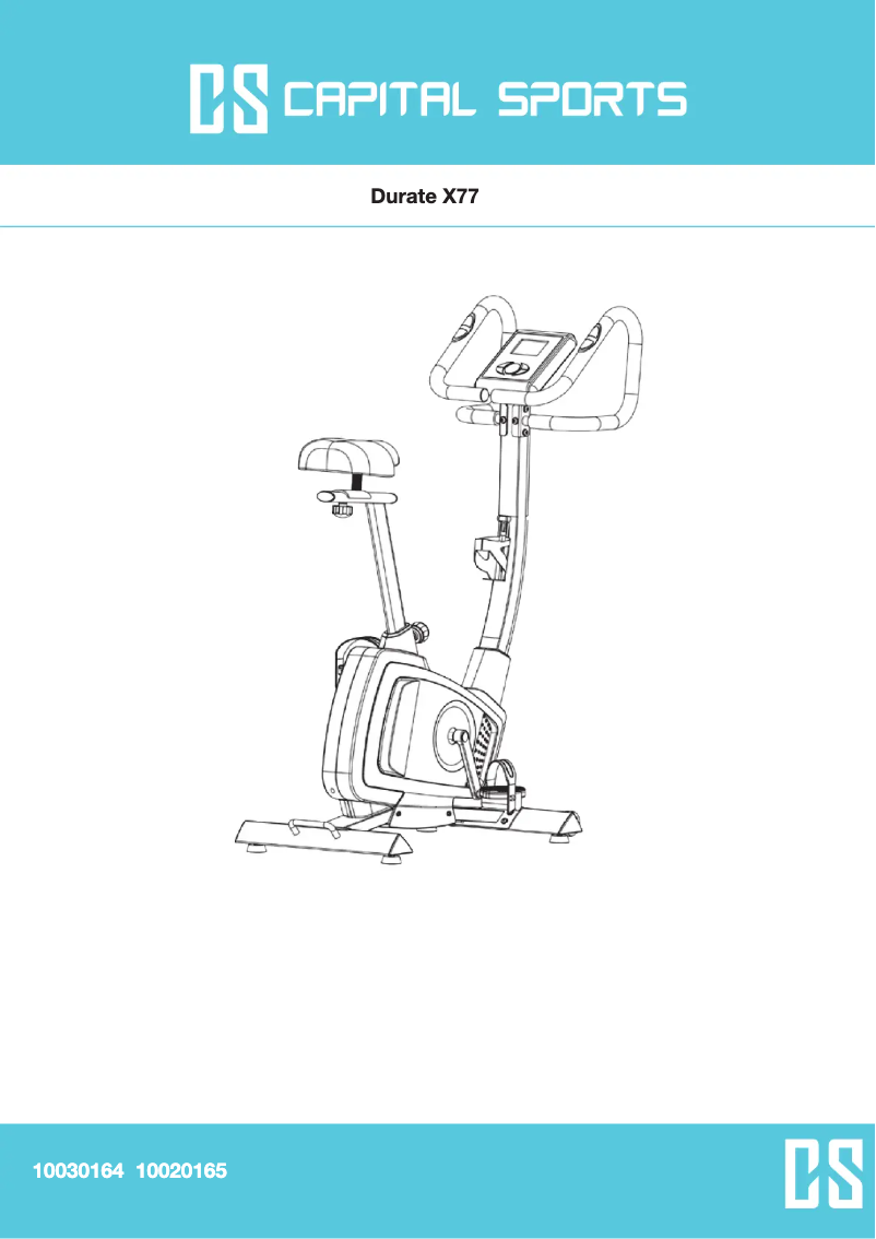 Page 1 of the manual User Manual Capital Sports Durate X77