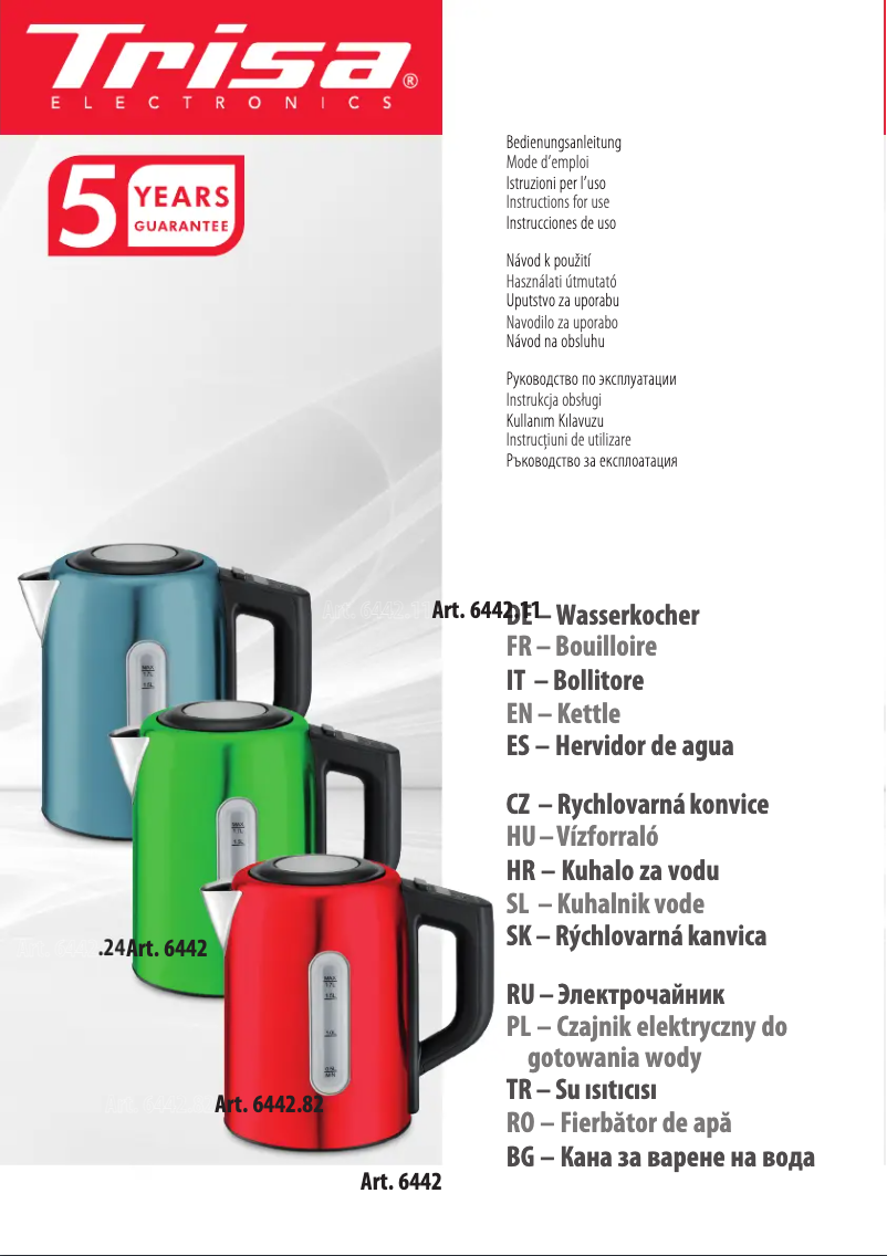 First page image of the manual for Vario Temp 6442.82