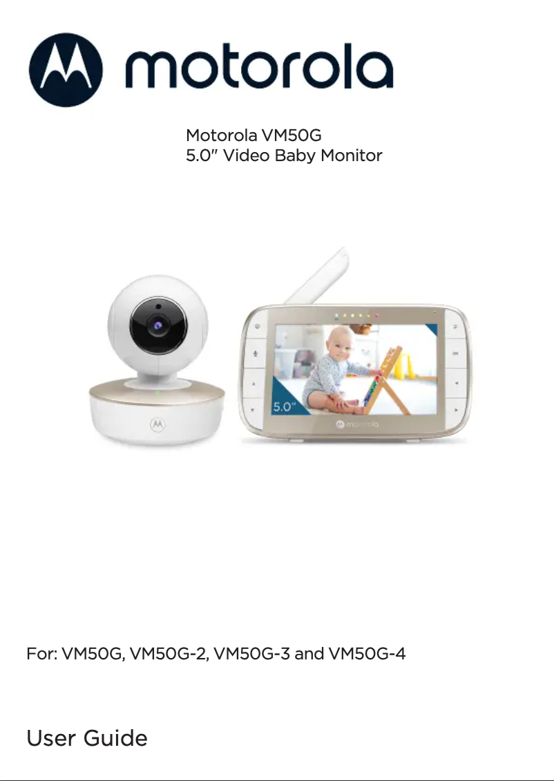 First page image of the manual for VM50G-2