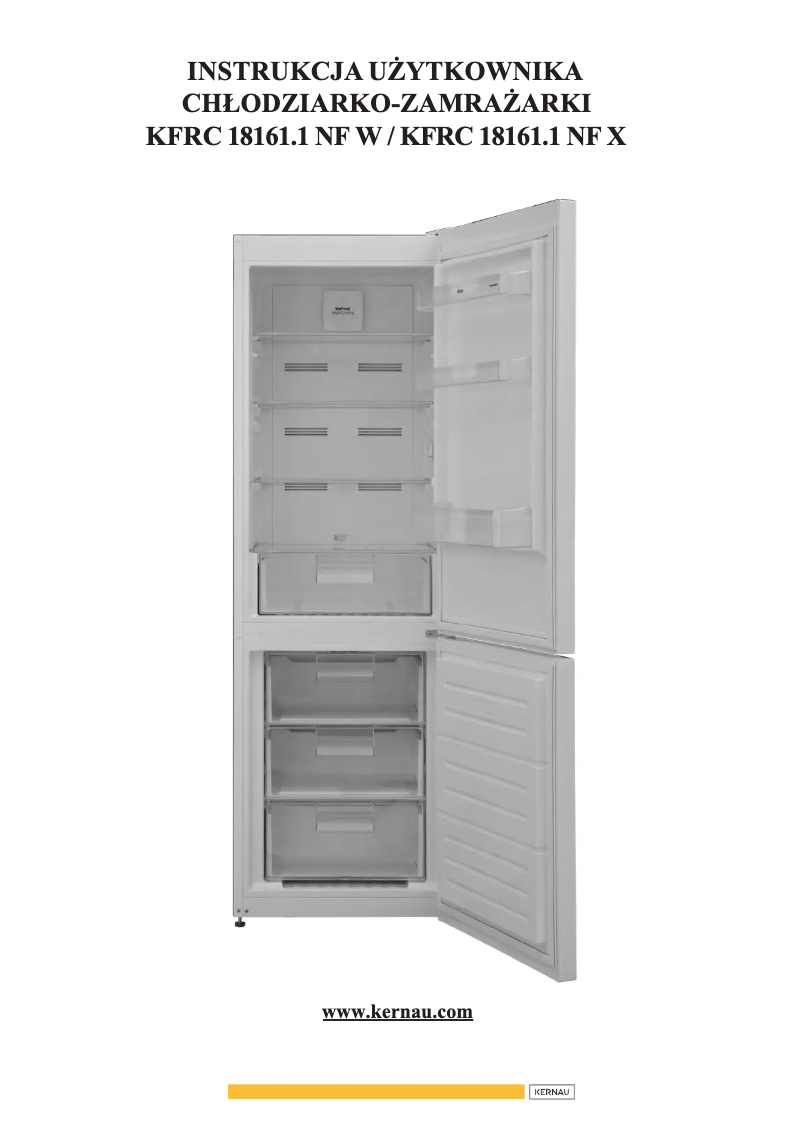 First page image of the manual for KFRC 18161.1 NF X