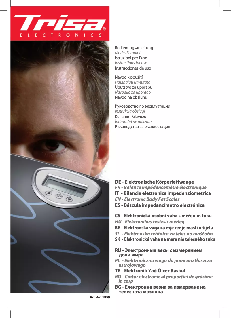 Page 1 of the manual User Manual Trisa 1859