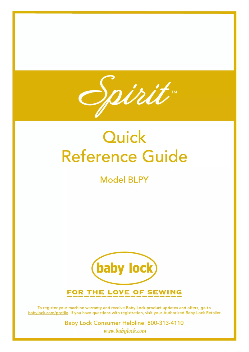 First page image of the manual for Spirit BLPY