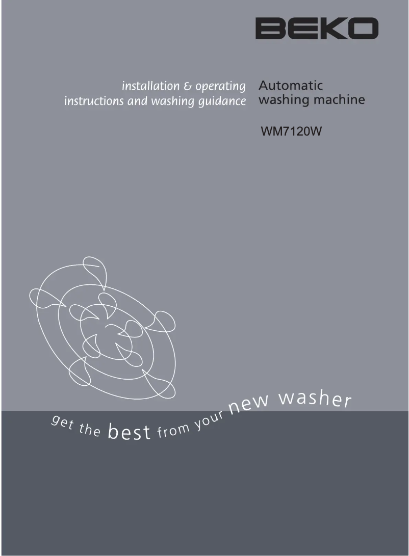 First page image of the manual for WM 7120