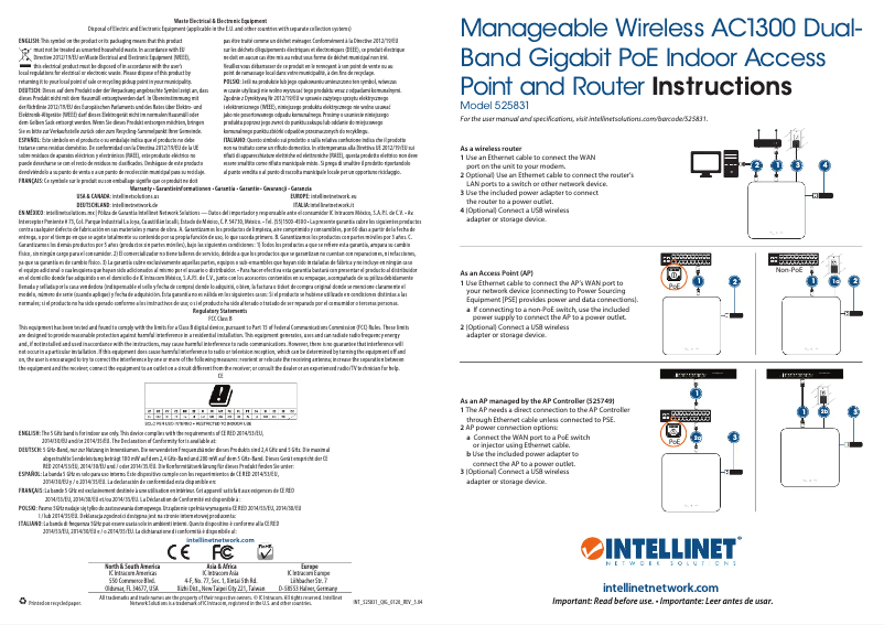 First page image of the manual for 525831