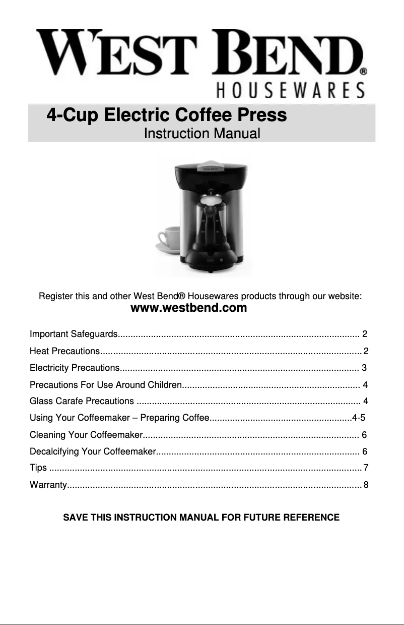 Image de la première page du manuel de l'appareil 57040