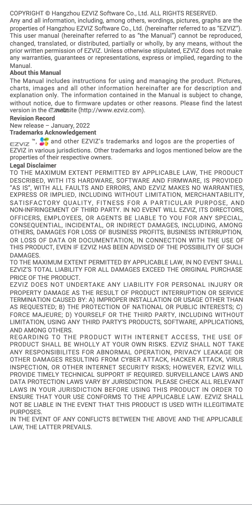 First page image of the manual for Home Sensor Kit