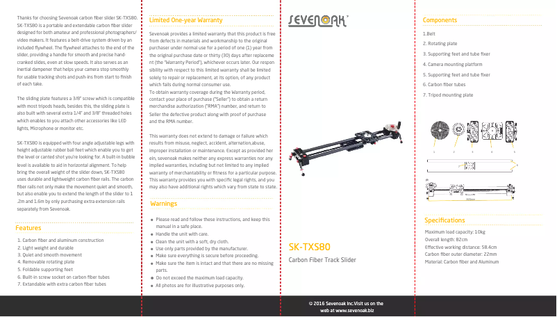 Image de la première page du manuel de l'appareil SK-TXS80