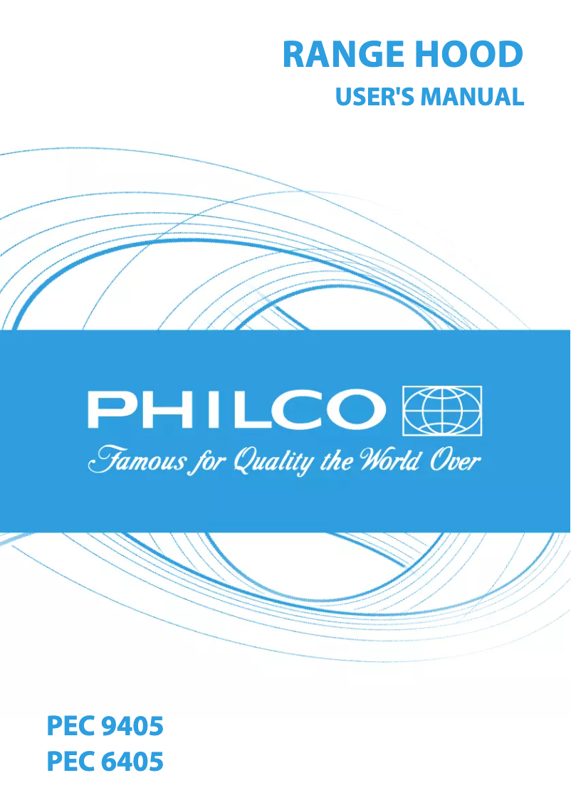 Page 1 of the manual User Manual Philco PEC 9405