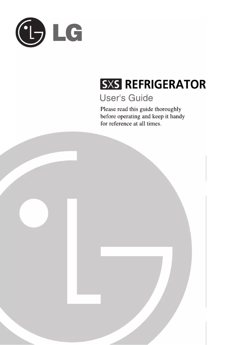 First page image of the manual for GR-G287STW