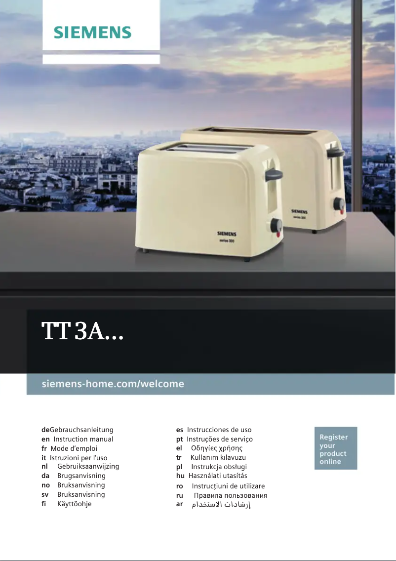 First page image of the manual for TT3A0103