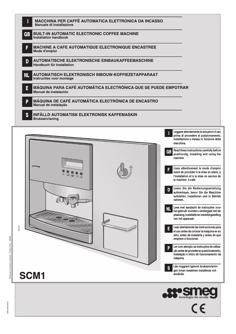 Page 1 of the manual User Manual Smeg SCM1-1