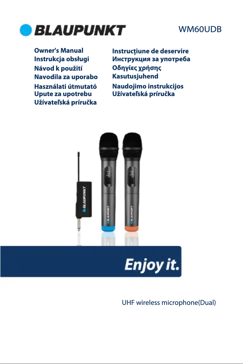 Page 1 of the manual User Manual Blaupunkt WM60UDB