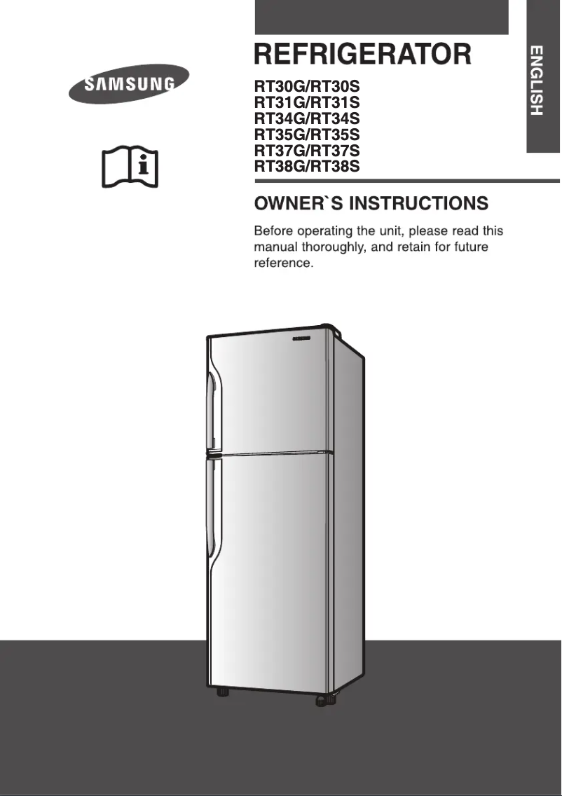 First page image of the manual for RT37SUMG