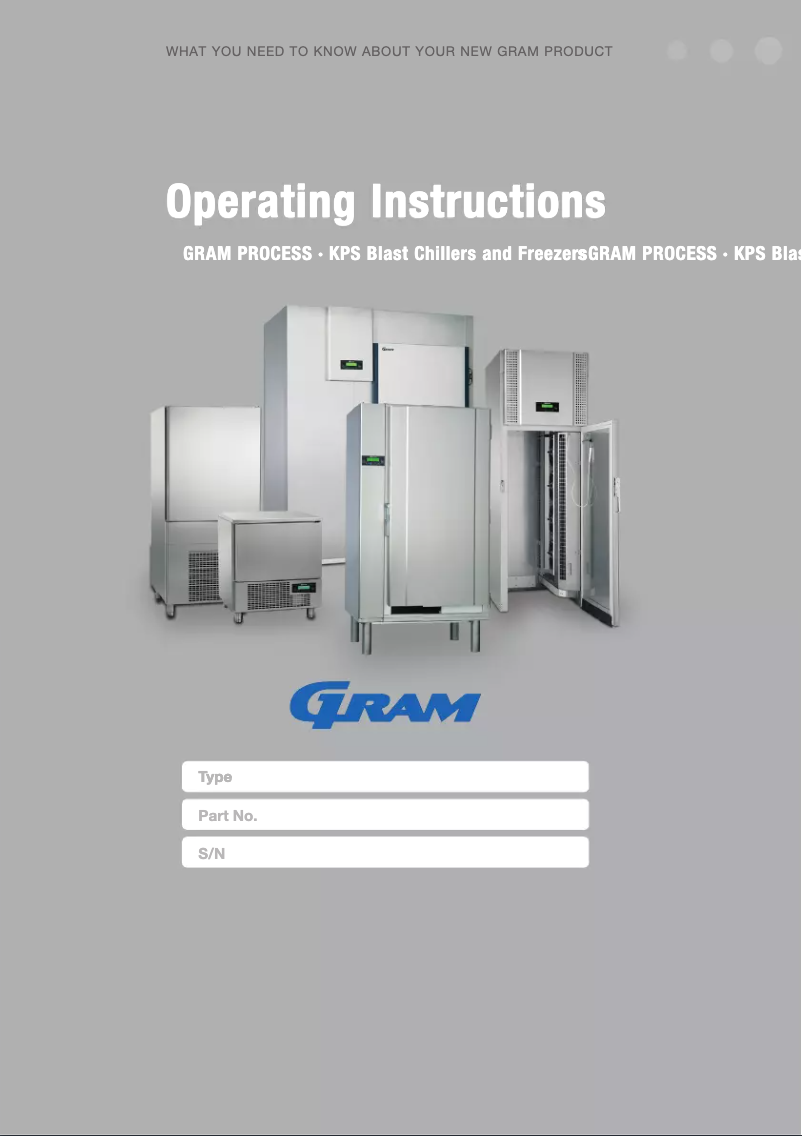 First page image of the manual for KPS40