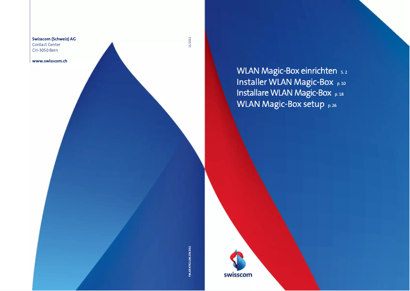 Page 1 of the manual User Manual Swisscom WLAN Magic-Box