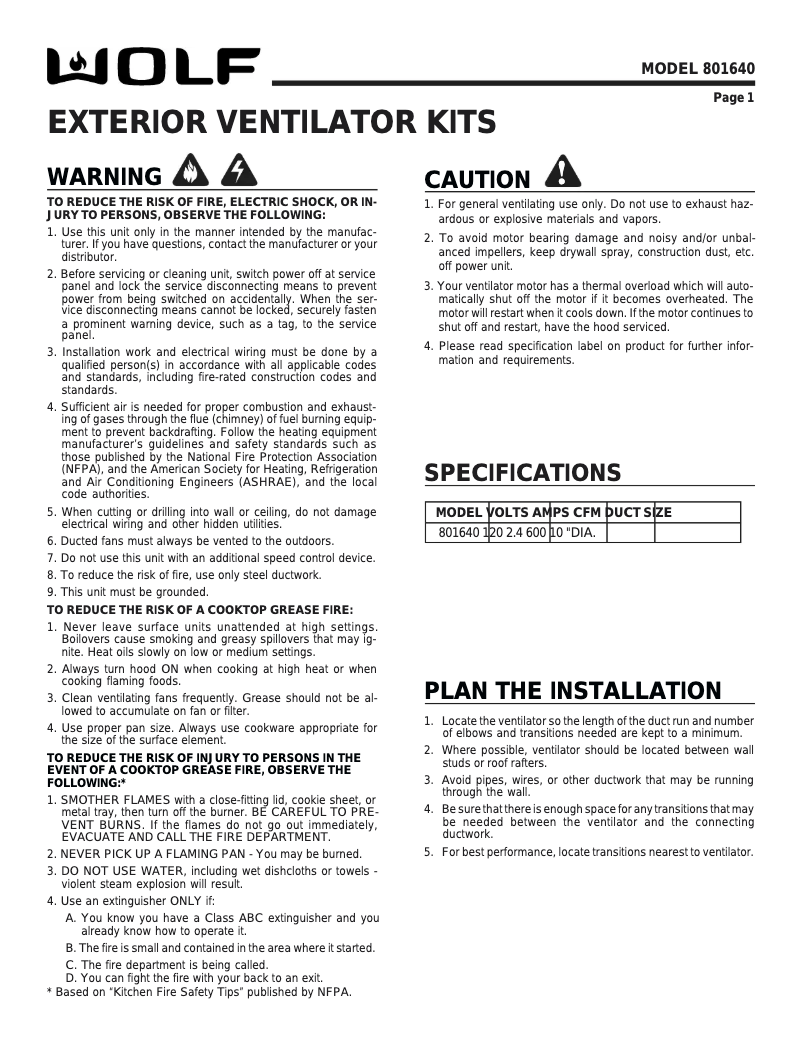 Image de la première page du manuel de l'appareil PL521912