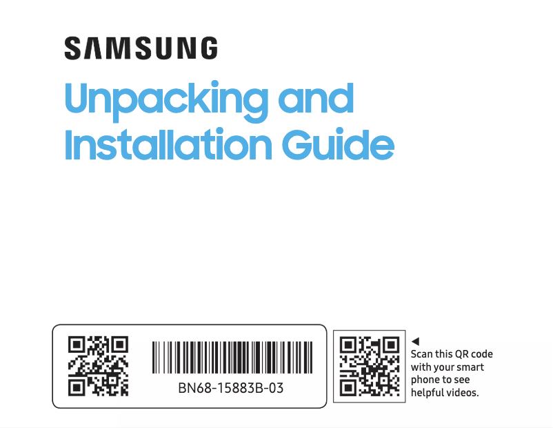 First page image of the manual for QN65QN800C