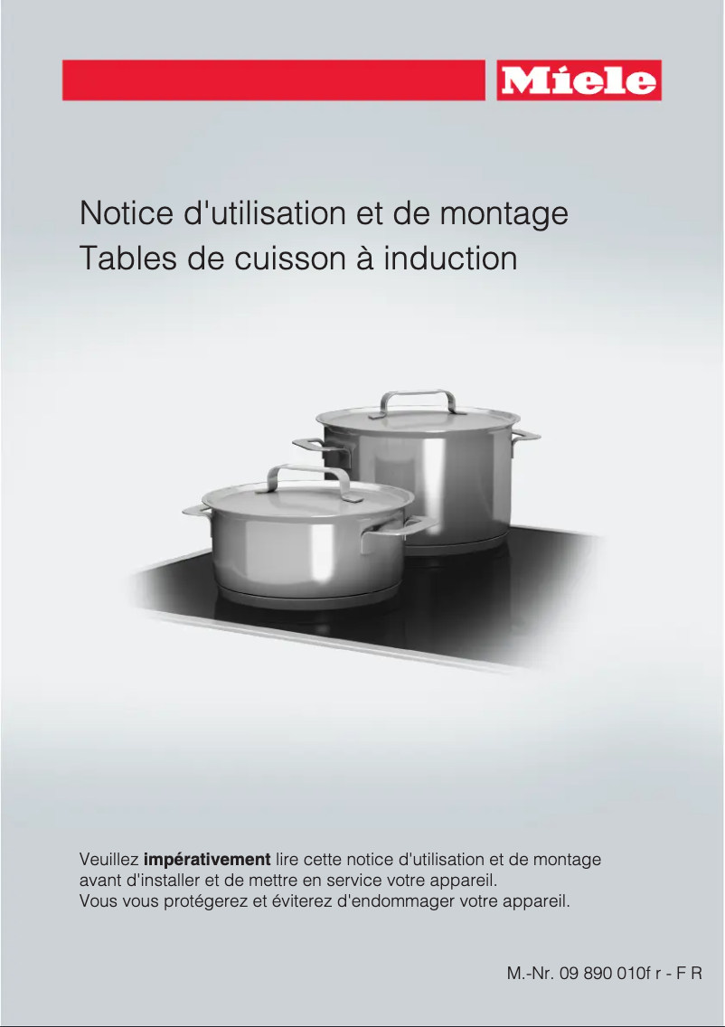Page 1 of the manual User Manual Miele KM 6307