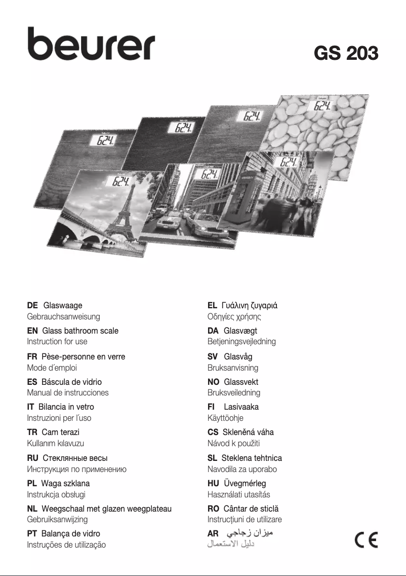 First page image of the manual for GS 203