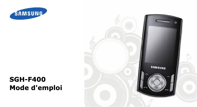 Page 1 of the manual User Manual Samsung SGH-F400