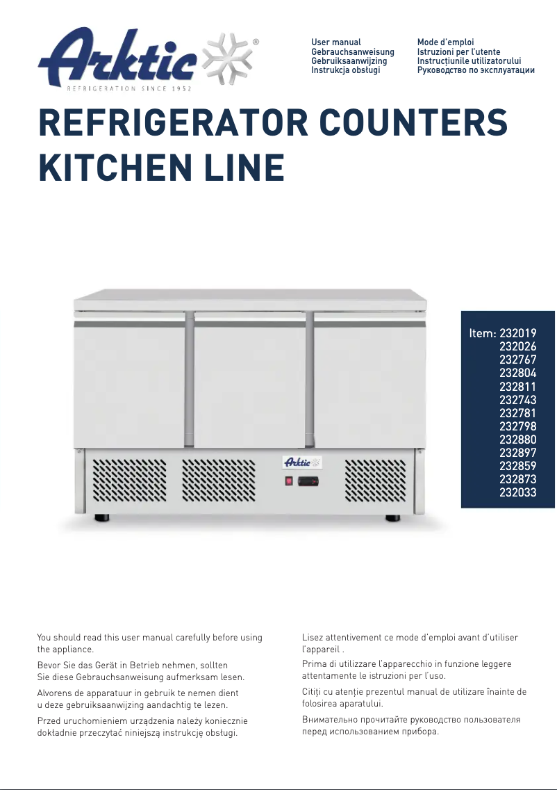 First page image of the manual for 232873