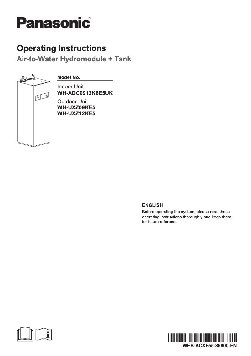 First page image of the manual for WH-UXZ09KE5
