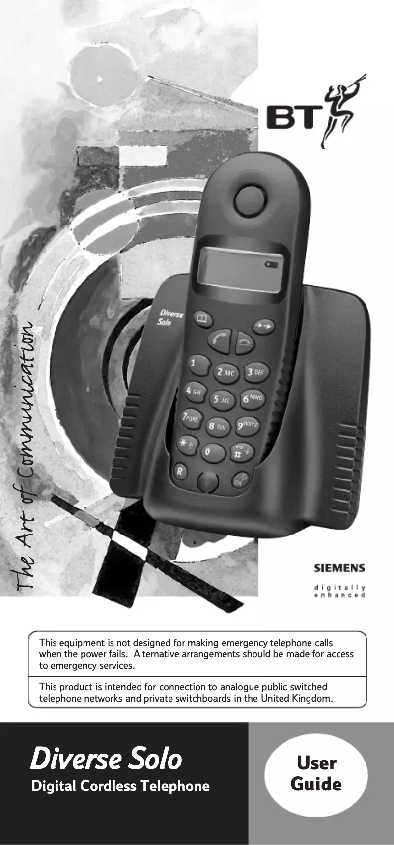 First page image of the manual for Diverse Solo