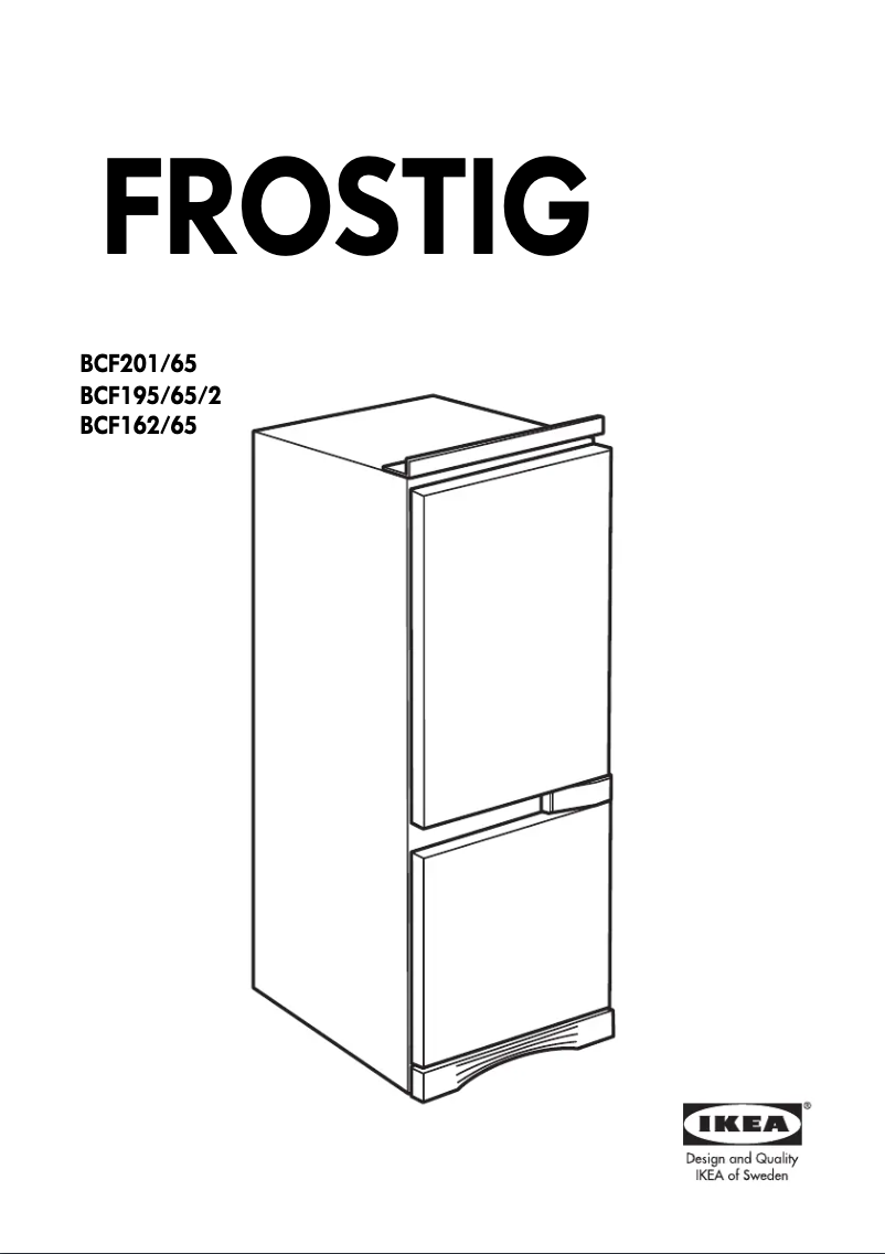 Page 1 of the manual User Manual Whirlpool Frostig BCF195 65