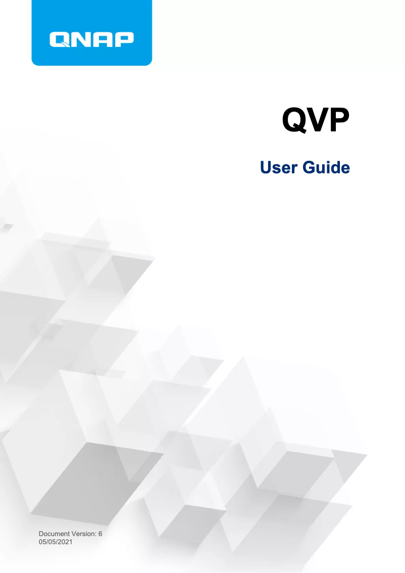 First page image of the manual for QVP-21A