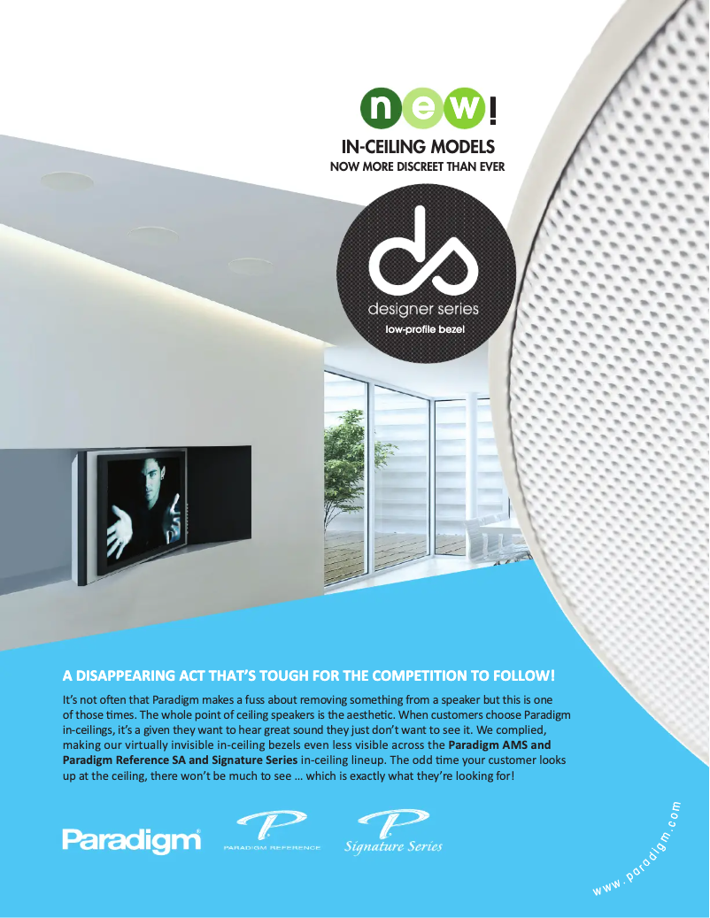 Page 1 of the manual Technical Sheet Paradigm SA-25