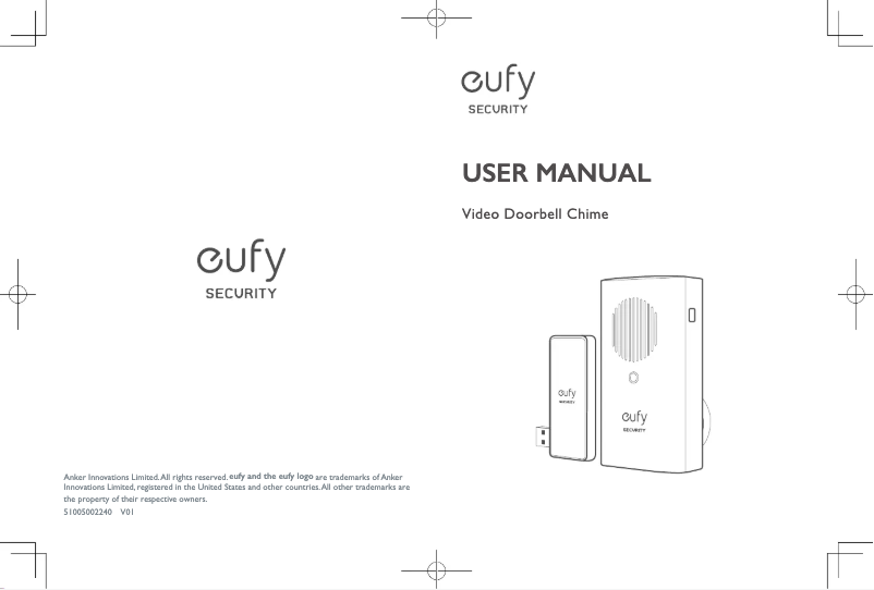 Page 1 de la notice Manuel utilisateur Eufy Video Doorbell Chime