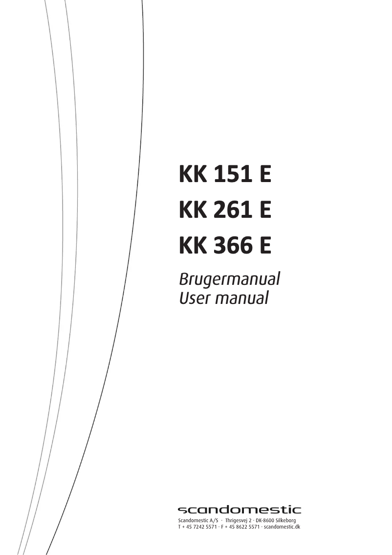 First page image of the manual for KK 151 E
