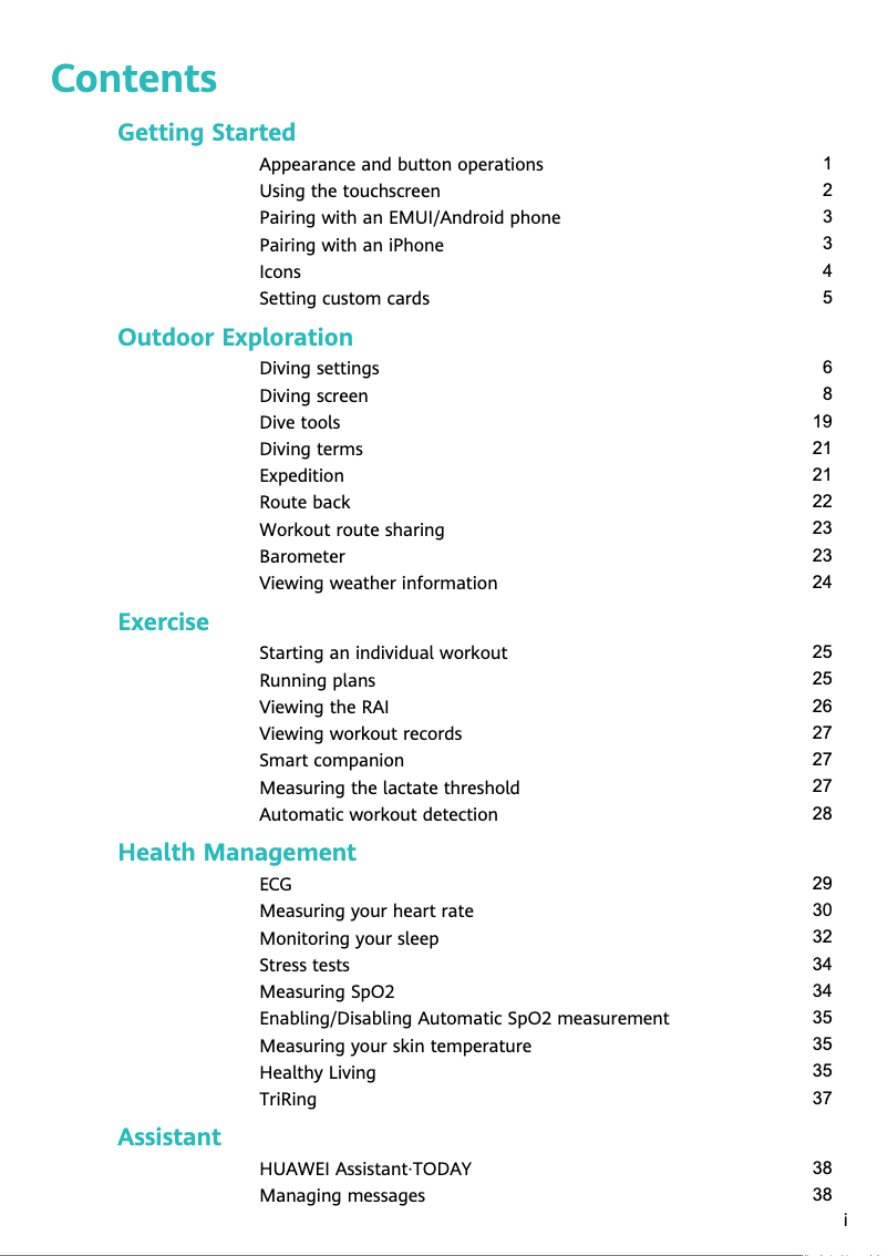 Page 1 de la notice Manuel utilisateur Huawei Watch Ultimate Design