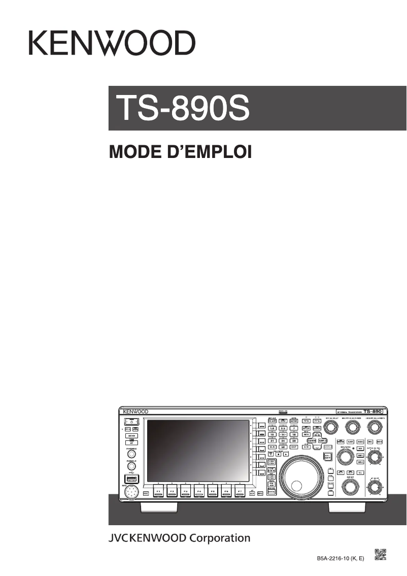First page image of the manual for TS-890S