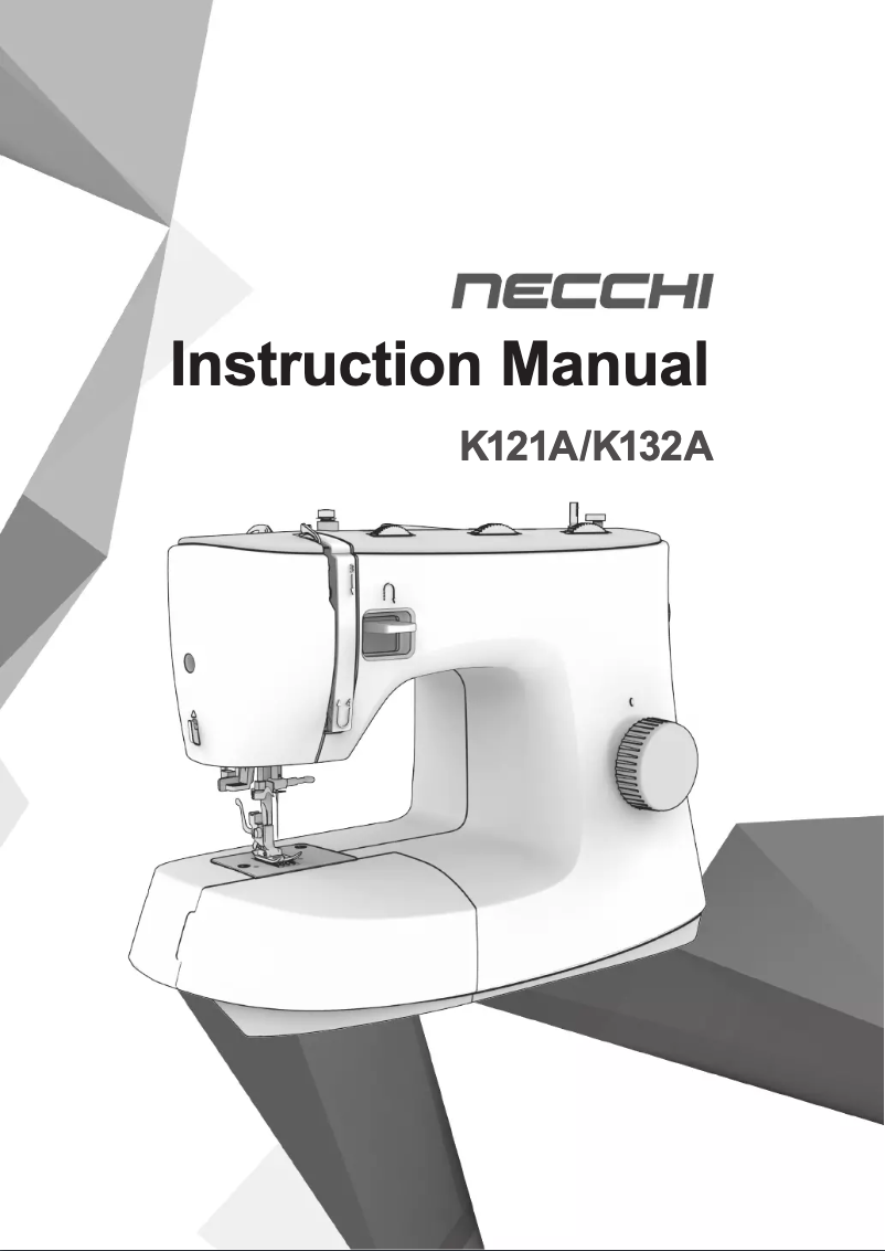 Page 1 of the manual User Manual Necchi KM417A