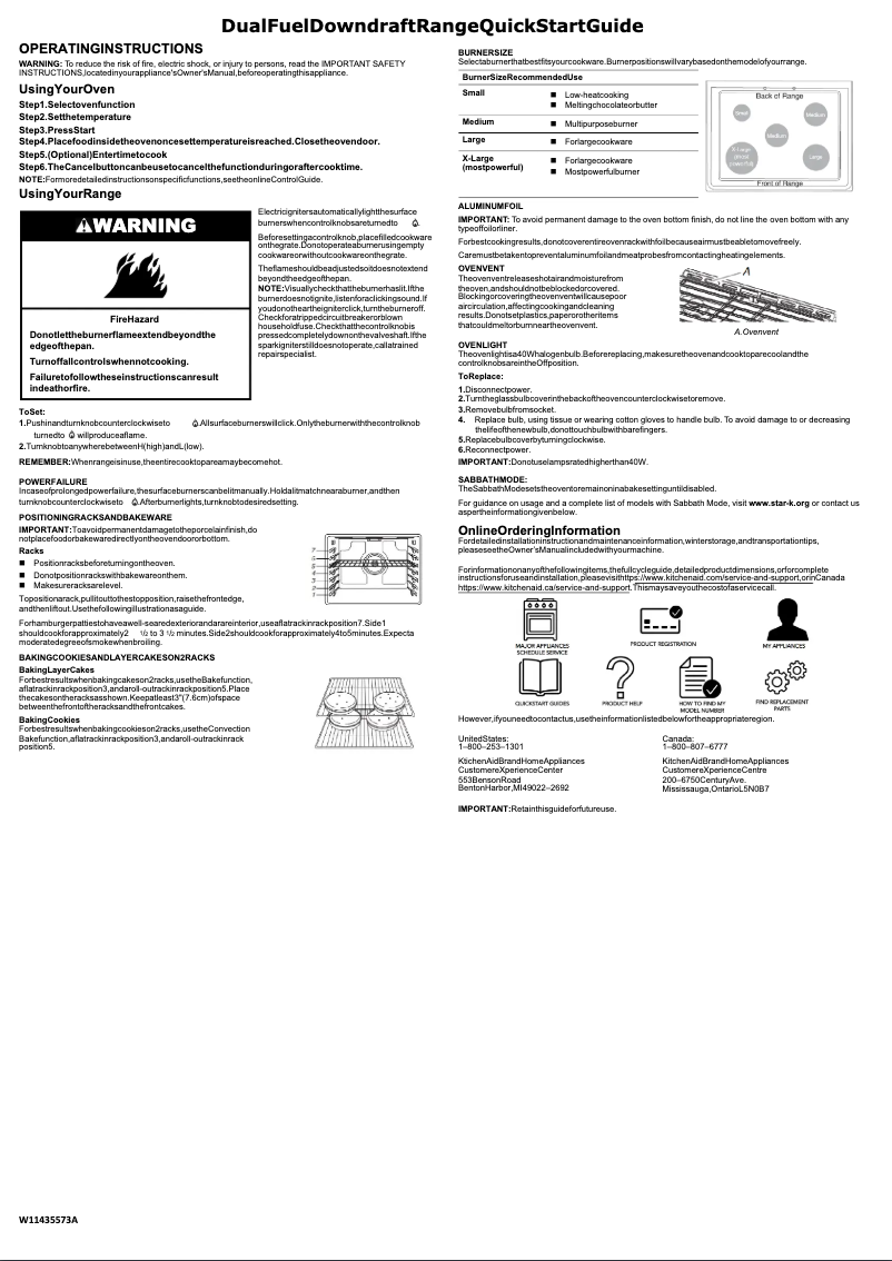First page image of the manual for KSDG950ESS