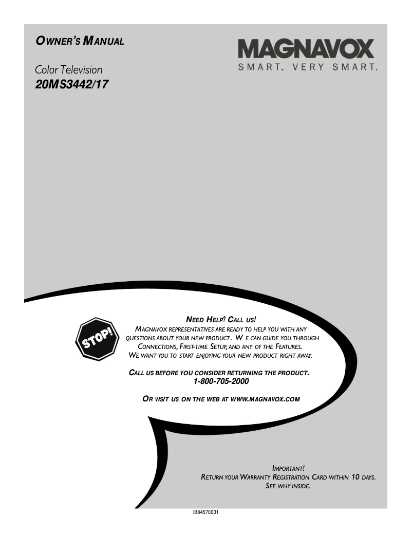 First page image of the manual for 20MS3442