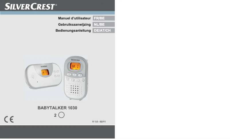 Page 1 of the manual User Manual SilverCrest Babytalker 1030