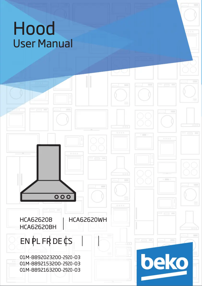 Page 1 of the manual User Manual Beko HCA62620BH