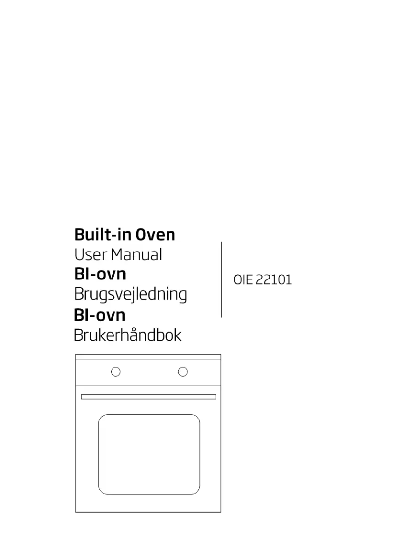 Page 1 of the manual User Manual Beko OIE 22101 W